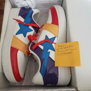 Bapesta Crazy White Size 12
